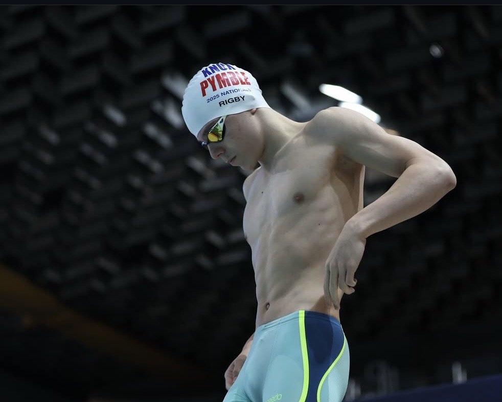 Dan before a race at the national championships